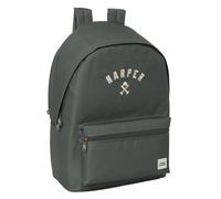 Safta HARPER & NEYER GREY - Mochila para Portátil 15.6" y USB, Ideal para Jóvenes de Diferentes Edades, Tejido Reciclado, Cómoda y Versátil, Calidad y Resistencia, 31x18x44 cm
