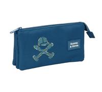 HARPER & NEYER Portatodo escolar Preppy Navy – Triple acordeón 22x3x12 cm