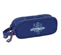 Safta Harry Potter Captain - Portatodo Doble Niño, Estuche Infantil, Estuche Niño, Ideal para Niños en Edad Escolar, Cómodo y Versátil, Calidad y Resistencia, 21x6x8 cm