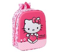 Mochila Escolar HELLO KITTY 3D, Guardería 27 cm.