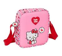 Safta HELLO KITTY - Bandolera Pequeña, Bandolera Infantil, Bolso Niño, Ideal para Niños de 5 a 14 Años, Cómoda y Versátil, Calidad y Resistencia, 16x4x18 cm