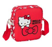 Safta HELLO KITTY ICONIC - Bandolera Pequeña, Bandolera Infantil, Bolso Niño, Ideal para Niños de 5 a 14 Años, Cómoda y Versátil, Calidad y Resistencia, 16x4x18 cm