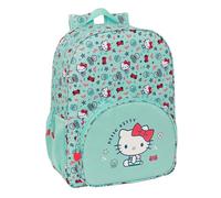 Safta HELLO KITTY SEA LOVERS - Mochila Escolar Niño, Mochila Niño, Mochila Infantil, Adaptable a Carro, Ideal para Niños en Edad Escolar, Cómoda y Versátil, Resistencia, 33x14x42 cm, Color Turquesa