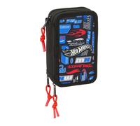 Safta Hot Wheels - Estuche Escolar con 37 Útiles Incluidos, Estuche Infantil, Es
