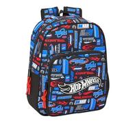 Safta HOT WHEELS - Mochila Escolar Infantil, Ideal para Niños de Diferentes Edades, Cómoda y Versátil, Calidad y Resistencia, 27x10x33 cm