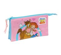 Safta JESSIE - Portatodo Triple, Estuche Infantil, Estuche Niño, Ideal para Niños en Edad Escolar, Cómodo y Versátil, Calidad y Resistencia, 22x3x12 cm