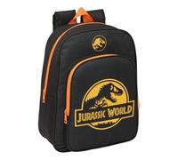 JURASSIC WORLD - Mochila Escolar Infantil Animada, Mochila Niño, Mochila Infantil, Adaptable a Carro, Ideal para Niños en Edad Escolar, Cómoda y Versátil, Calidad y Resistencia, 26x11x34 cm