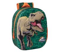 Safta JURASSIC WORLD 3D - Mochila Escolar, con Diseño 3D, Adaptable a Carro, Ideal para Niños de Diferentes Edades, Cómoda y Versátil, Calidad y Resistencia, 27x10x33 cm