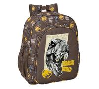 Safta JURASSIC WORLD - Mochila Escolar Niño, Mochila Infantil, Adaptable a Carro, Ideal para Niños en Edad Escolar, Cómoda y Versátil, Calidad y Resistencia, 32x12x38 cm