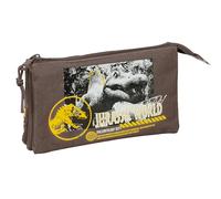 Safta Portatodo Triple Jurassic World – Estuche infantil cómodo y resistente 22x3x12 cm