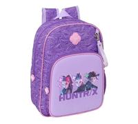 Safta K-POP Demon Hunters BATTLE - Mochila Escolar Infantil Animada, Adaptable a Carro, 26x11x34 cm
