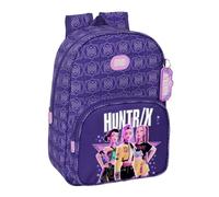 Safta K-POP Demon Hunters FIGHTERS - Mochila Escolar Infantil Animada, Adaptable a Carro, 26x11x34 cm