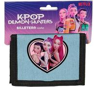 Safta K-Pop Demon Hunters - HUNTR/X - Cartera Billetera con Cabecera, Cartera Billetera, Monedero, Cómoda y Versátil, Resistencia, 12.5x9.5 cm
