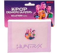 Safta K-Pop Demon Hunters - Iconic - Cartera Billetera con Cabecera, Cartera Billetera, Monedero, Cómoda y Versátil, Resistencia, 12.5x9.5 cm