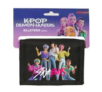 Safta K-POP DEMON HUNTERS SAJA BOYS - Cartera Billetera con Cabecera, Cartera Billetera, Monedero, 12.5x9.5 cm