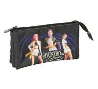 Safta K-POP DEMON HUNTERS SOUND - Portatodo Triple, Estuche Infantil, Estuche Niño, 22x3x12 cm
