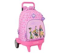 Safta K-POP Demon Hunters STAGE - Mochila Grande con Ruedas, Compact Evolución, Extraíble, 33x22x45 cm