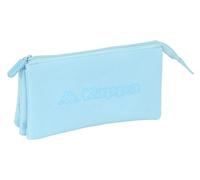 Safta Kappa Basics - Portatodo Triple, Estuche Infantil, Estuche Niño, Ideal para Niños en Edad Escolar, Cómodo y Versátil, Calidad y Resistencia, 22x3x12 cm