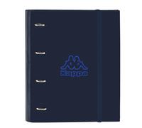 Safta Kappa Blue Night - Carpeta 4 Anillas de 35 cm con 100 Hojas A4, Ideal para Niños de Diferentes Edades, Cómoda y Versátil, Calidad y Resistencia, 27x3.5x32 cm, Color Azul Marino