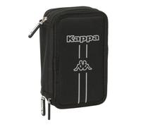 Safta Kappa Dark - Estuche Escolar con 37 Útiles Incluidos, Estuche Infantil, Estuche Niño, Ideal para Niños de 5 a 14 Años, Cómodo y Versátil, Calidad y Resistencia, 12.5x5.5x19.5 cm