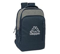 Safta KAPPA DARK NAVY - Mochila para Portátil 15.6" con Bolsillo para Tablet y Conector USB, Ideal para Jóvenes de Diferentes Edades, Cómoda y Versátil, 29x15x44 cm, Color Gris/Azul Marino Melange