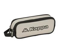 Kappa Grey - Portatodo Doble Niño, Estuche Infantil, Estuche Niño, Ideal para Niños en Edad Escolar, Cómodo y Versátil, Calidad y Resistencia, 21x6x8 cm