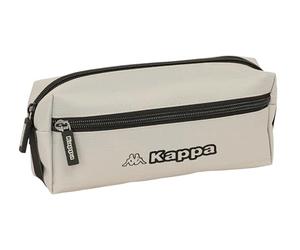 Safta KAPPA GREY - Portatodo Triple Pequeño, Estuche Infantil, Estuche Niño, Ideal para Niños en Edad Escolar, Cómodo y Versátil, Calidad y Resistencia, 22x6x8.5 cm