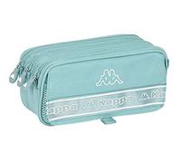 Safta KAPPA - Portatodo Triple Big, Estuche Infantil, Estuche Niño, Ideal para Niños en Edad Escolar, Cómodo y Versátil, Calidad y Resistencia, 21.5x8x10 cm, Color Azul