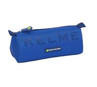 Kelme Blue - Portatodo con Cremallera y Compartimiento, Estuche Infantil, Estuche Niño, Ideal para Niños en Edad Escolar, Cómodo y Versátil, Calidad y Resistencia, 21x7x8 cm