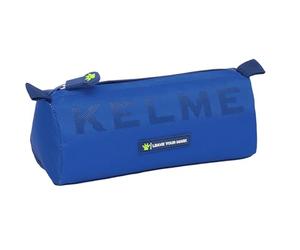 Safta KELME BLUE - Portatodo con cremallera y compartimiento, Estuche Infantil, Estuche Niño, Ideal para Niños en Edad Escolar, Cómodo y Versátil, Calidad y Resistencia, 21x7x8 cm
