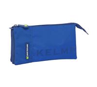 Kelme Blue - Portatodo Triple, Estuche Infantil, Estuche Niño, Ideal para Niños en Edad Escolar, Cómodo y Versátil, Calidad y Resistencia, 22x3x12 cm