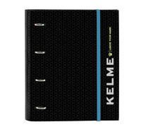 Safta KELME IRON - Carpeta 4 Anillas de 35 cm con 100 Hojas A4, Ideal para Niños de Diferentes Edades, Cómoda y Versátil, Calidad y Resistencia, 27x3.5x32 cm