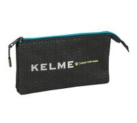 Safta Kelme Iron - Portatodo Triple, Estuche Infantil, Estuche Niño, Ideal para Niños en Edad Escolar, Cómodo y Versátil, Calidad y Resistencia, 22x3x12 cm