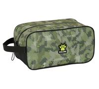 Safta Kelme Travel - Zapatillero Mediano, Multiusos, Portatodo, Deporte, Extraescolares, Fútbol, Cómodo y Versátil, 29x14x15 cm, Color Verde/Negro