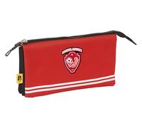 Safta Kings League ANIQUILADORES - Portatodo Triple, Estuche Infantil, Estuche Niño, Ideal para Niños en Edad Escolar, Cómodo y Versátil, Calidad y Resistencia, 22x3x12 cm, Color Rojo