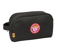 Safta Kings League PORCINOS - Neceser Escolar Infantil con Asa, Neceser Infantil, Fácil Limpieza, Cómodo y Versátil, Calidad y Resistencia, 24x10x15 cm, Color Negro