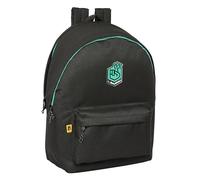 Safta KINGS LEAGUE EL BARRIO - Mochila para Portátil 15.6" y USB, Ideal para Jóvenes de Diferentes Edades, Tejido Reciclado, Cómoda y Versátil, Calidad y Resistencia, 31x18x44 cm, Color Negro