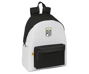 Safta KINGS LEAGUE PÍO - Day Pack Infantil, Mochila Infantil, Calidad y Máxima Resistencia, Cómoda y Versátil, 33x15x42 cm, Color Negro/blanco