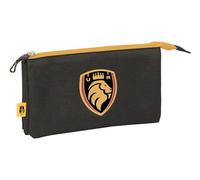 Safta Kings League Ultimate MÓSTOLES - Portatodo Triple, Estuche Infantil, Estuche Niño, Ideal para Niños en Edad Escolar, Cómodo y Versátil, Calidad y Resistencia, 22x3x12 cm, Color Negro
