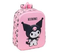 Safta KUROMI 3D - Mochila de Guardería 3D, Adaptable a Carro, Fácil Limpieza, Ideal para Niños de Diferentes Edades, Cómoda y Versátil, Calidad y Resistencia, 22x10x27 cm