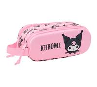 Safta Kuromi 3D - Portatodo Doble 3D, Estuche Infantil, Estuche Niño, Ideal para Niños en Edad Escolar, Cómodo y Versátil, Calidad y Resistencia, 21x6x8 cm
