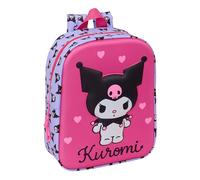 KUROMI - Mochila de Guardería 3D, Fácil Limpieza, Ideal para Niños de Diferentes Edades, Cómoda y Versátil, Calidad y Resistencia, 22x10x27 cm
