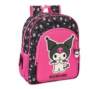 Safta KUROMI - Mochila Escolar Niño, Mochila Infantil, Adaptable a Carro, Ideal para Niños en Edad Escolar, Cómoda y Versátil, Calidad y Resistencia, 32x12x38 cm