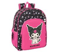 Safta KUROMI - Mochila Escolar Niño, Mochila Niño, Mochila Infantil, Adaptable a Carro, Ideal para Niños en Edad Escolar, Cómoda y Versátil, Calidad y Resistencia, 33x14x42 cm