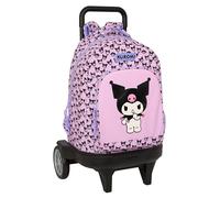 KUROMI - Mochila Grande con Ruedas, Compact Evolución, Extraíble, Ideal para Niños de Diferentes Edades, Cómoda y Versátil, Calidad y Resistencia, 33x22x45 cm