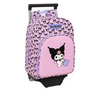 KUROMI - Mochila Infantil con Carro Safta 705, Ideal para Niños de Diferentes Edades, Cómoda y Versátil, Calidad y Resistencia, 26x11x34 cm