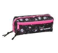 SAFTA Kuromi - Portatodo Triple Pequeño, Estuche Infantil, Estuche Niño, Ideal para Niños en Edad Escolar, Cómodo y Versátil, Calidad y Resistencia, 22x6x8.5 cm