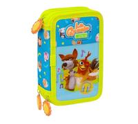 Safta LA GRANJA DE ZENON - Estuche Escolar con 37 Útiles Incluidos, Ideal para Niños de 5 a 14 Años, Cómodo y Versátil, Calidad y Resistencia, 12.5x5.5x19.5 cm