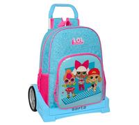 Safta LOL SURPRISE! DIVAS - Mochila Escolar 180, Espalda Ergonómica, con Carro Evolution, Ideal para Niños de Diferentes Edades, Cómoda y Versátil, Calidad y Resistencia, 33x14x42 cm, Color Azul