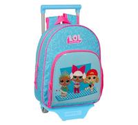 Safta LOL SURPRISE! DIVAS - Mochila Infantil con Carro 705, Ideal para Niños de Diferentes Edades, Cómoda y Versátil, Calidad y Resistencia, 28x10x34 cm, Color Azul